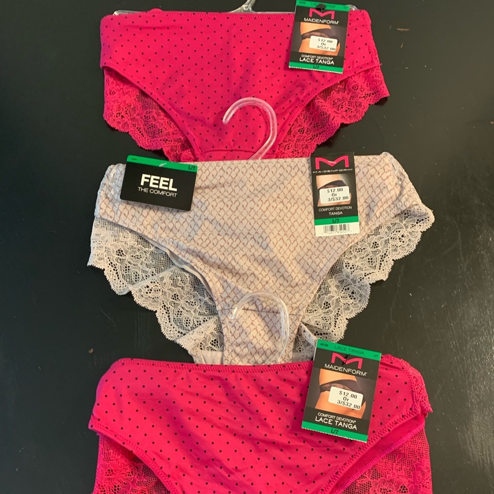 3pc Bundle Maiden Form Panties /New Sz L7/ seller selects the 3 various colors